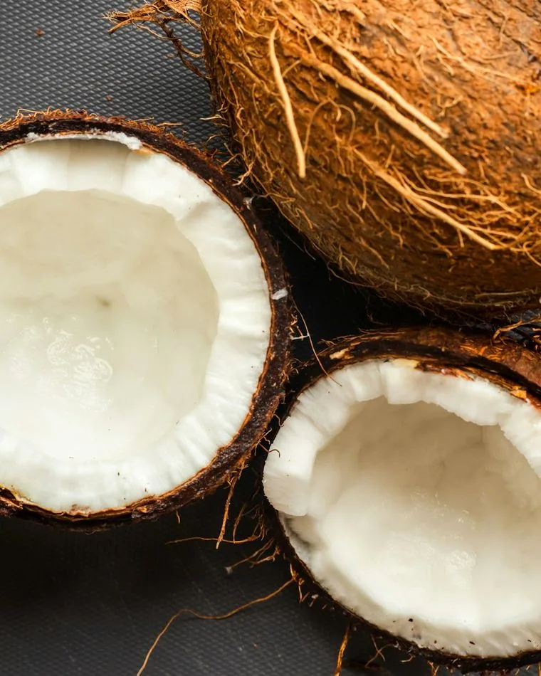 Coconut milk sold at Palm & Yam in Viking
